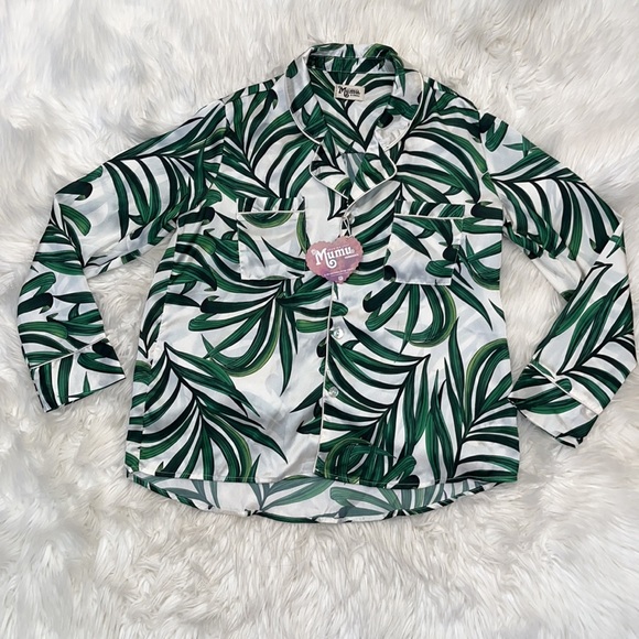 NWT Show Me Your Mumu Paige PJ ~ TOP ONLY ~ in Peruvian Palm 🌴 - Picture 4 of 14
